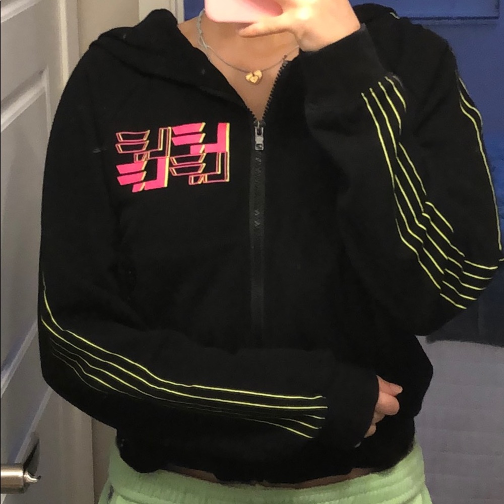 LF The Brand Cropped Zip Up Hoodie